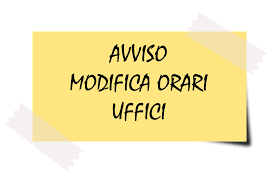 Modifica Orario Ufficio Tributi Agosto 2026