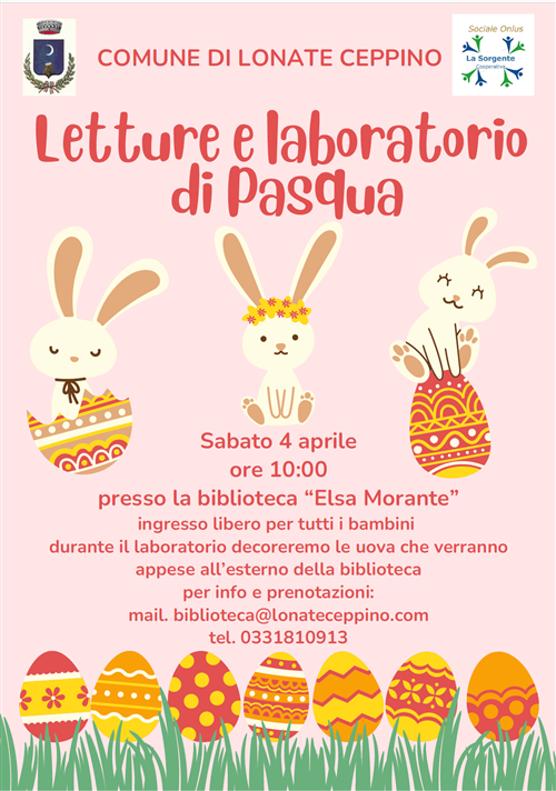 Letture e laboratorio di Pasqua