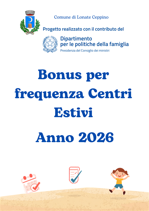 Bonus frequenza centri estivi 2026