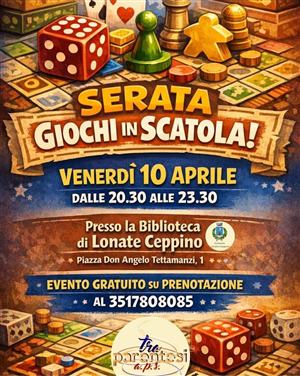 Serata giochi in scatola