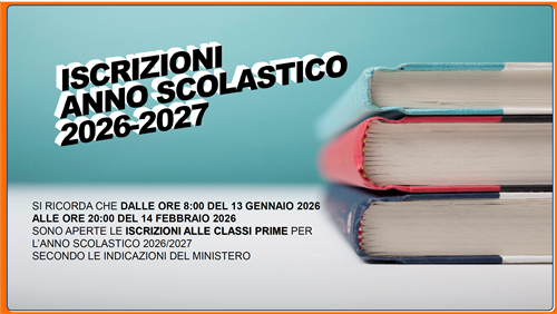 Iscrizioni anno scolastico 2026/2027